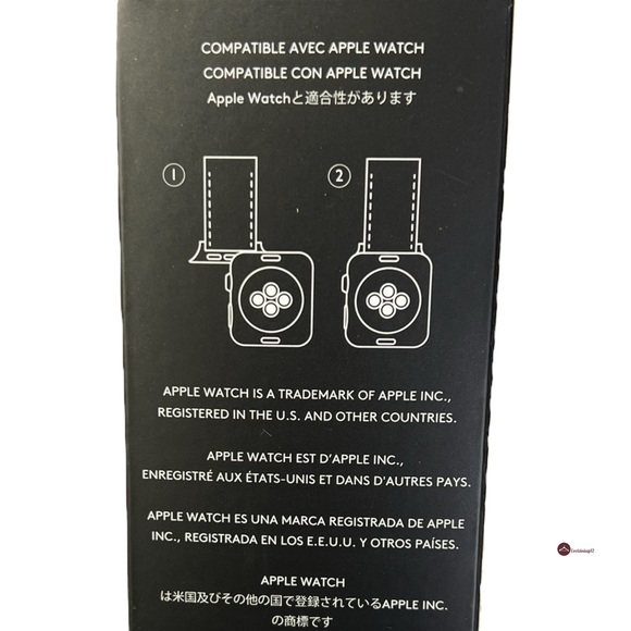 COACH Signature Tan Logo Red Heart Motif Leather 38 40 MM Apple Watch Band Strap - Picture 13 of 13